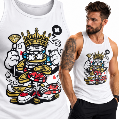 TANK TOP  ANIMOWANY KING OF GAMBLER